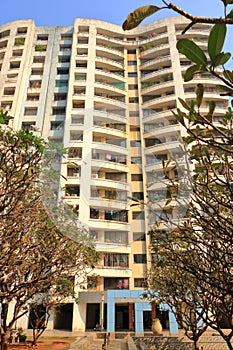 December 21 2022 - Mumbai, Maharashtra, India: Modern housing complex, high rise flats