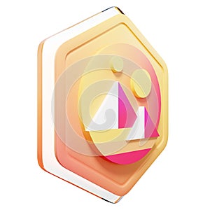 Decentraland (MANA) Badge Left View photo