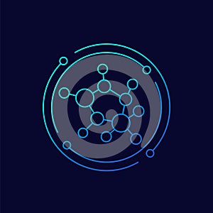 decentralization, decentralized structure icon
