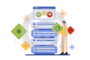 Decentralized application for peer to peer network connection, service for tiny man