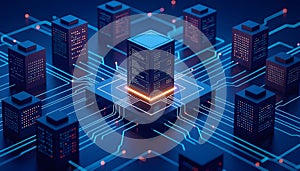 Decentralized Data Center Network and Blockchain Infrastructure