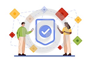 Decentralized mobile application, peer to peer network connection, blockchain technology