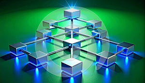 Decentralized Network of Glowing Data Cubes