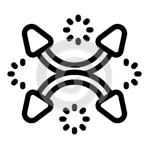 Decentralized system connection with distributed nodes icon