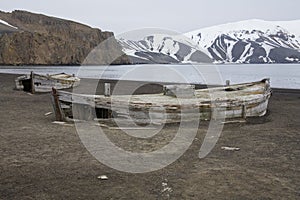 Deception Island in Antarctica