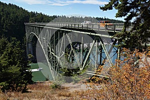 Deception Pass Bridge, Washington State, USA.