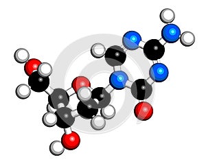 Decibatine drug molecule. 3D rendering.