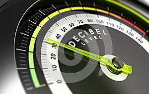 Decibel level, dB photo