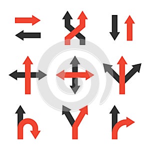Decide icons set, making a decision symbol