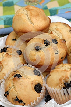 Decilious blueberry muffins