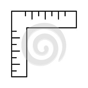 Decimal ruler Vector icon which can easily modify or edit