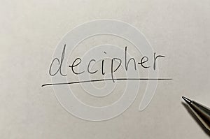 Decipher