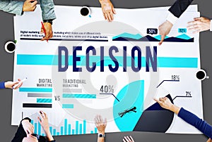 Decision Choice Strategy Marketing Business Concept