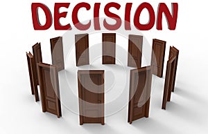 Decision making concept photo