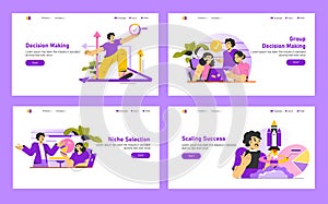 Decision Making. Flat Vector Illustration