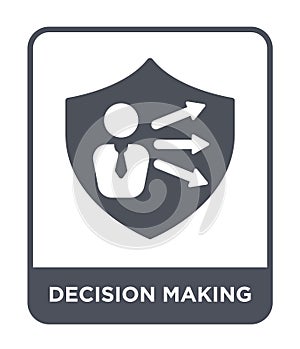 decision making icon in trendy design style. decision making icon isolated on white background. decision making vector icon simple