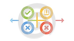 Decision Making Process Infographic Vector, vector design Generative AI