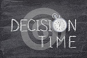 Decision time watch