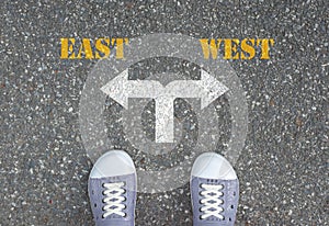 Decision to make at the crossroad - east or west
