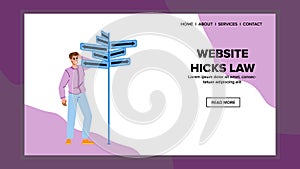 decision website hicks law vector