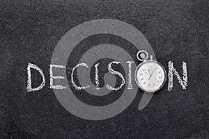 Decision word watch