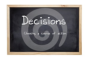 Decisions Concept Blackboard