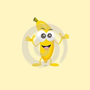 Decisive banana mascot photo