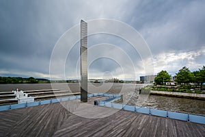 Deck along the Anacostia River at The Yards Park in Washington, DC