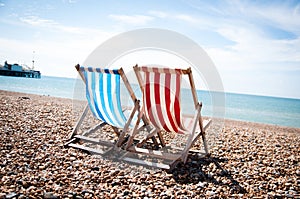 Deck Chairs Seafront photo