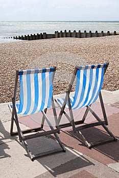 Deck Chairs at The Seaside