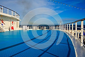 Deck of a cruise liner