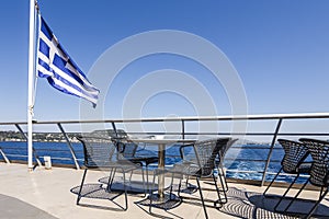 Deck of a Greek ship