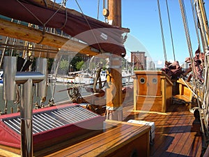 Deck of the old ship