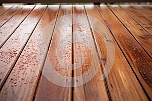 deck stain protecting wood from moisture