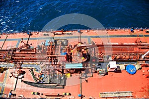 Deck of Tanker from Above