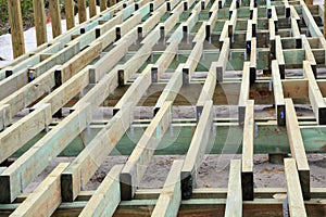 Deck under construction