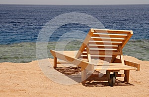 deckchair on the beach