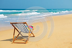 Deckchair on the beach