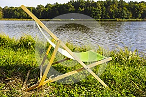 Deckchair at the lake