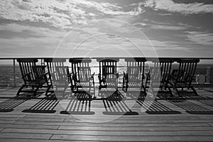Deckchairs on Queen Mary 2