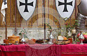 Decked Table at a Historical Reenactment