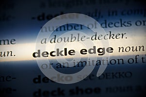 Deckle edge