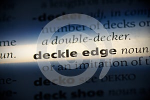 Deckle edge photo