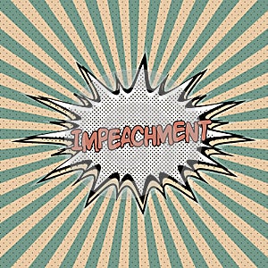 Declaration of impeachment pop art