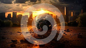 The Decline of Our Planet: A Visual Representation of Global Warming and Climate Change