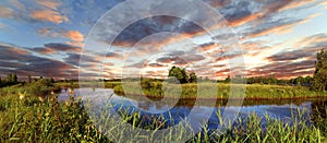 Decline over the river Berezina