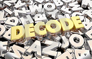 Decode Message Letters Word Decipher Secret