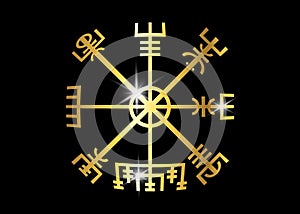 Decoding the ancient of the symbols Norsemen. Vegvisir Viking Golden Compass. The Vikings used many symbols