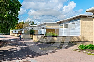 Decomissioned school buildings ready to be demolished