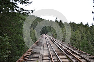 Decommissioned Goldstream Trestle in Canada